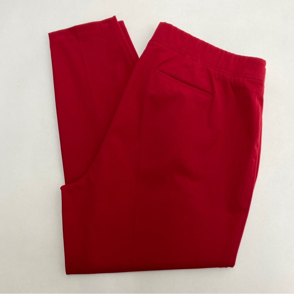 Talbots Skinny Ankle Red Pull On Pants Womens Size 20W